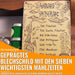 Blechschild Auenland Speiseplan: sieben Mahlzeiten am Tag