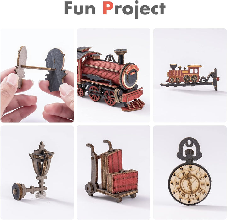 Book Nook Kit de Madera – Viaje en el Tiempo 