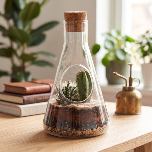Laborglas Terrarium Anbauset