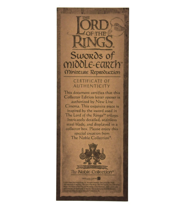The Lord of the Rings letter opener