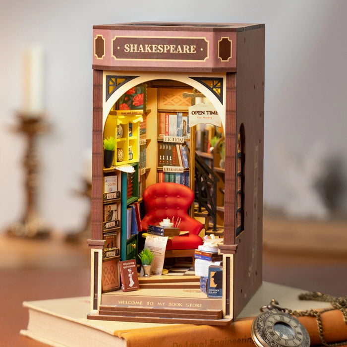 Book Nook Holzbausatz – Buchladen