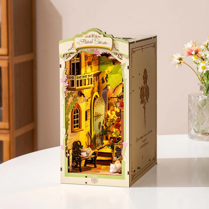 Book Nook Wood Kit – Flower Corner 