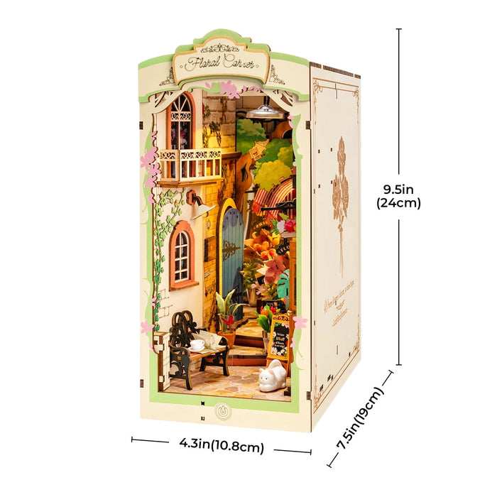 Book Nook Wood Kit – Flower Corner 