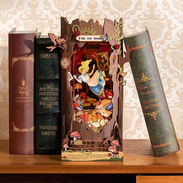 Book Nook Wood Kit – Fall into Wonderland 