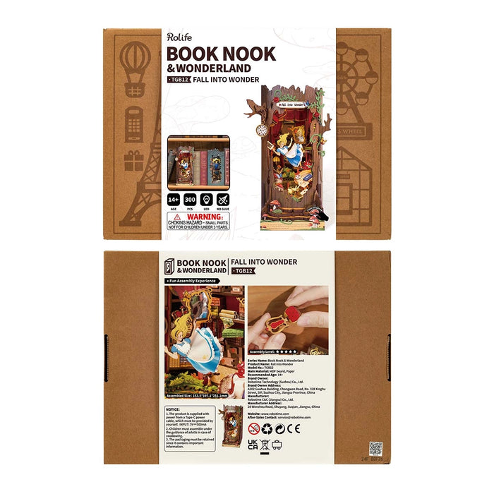 Book Nook Wood Kit – Fall into Wonderland 