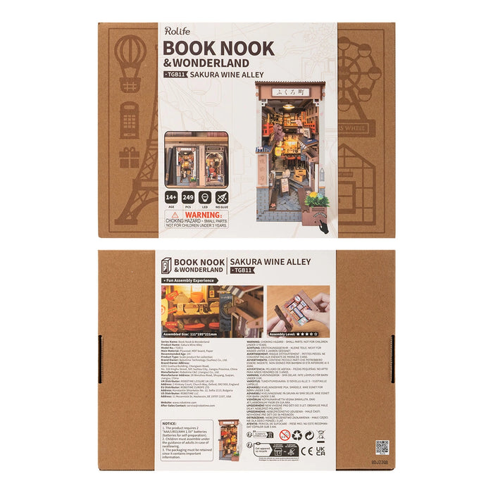 Book Nook Wooden Kit – Sakura Wine Alley 