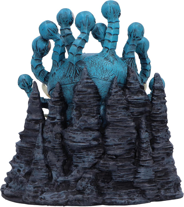 Caja de dados Beholder de Dungeons and Dragons vista trasera
