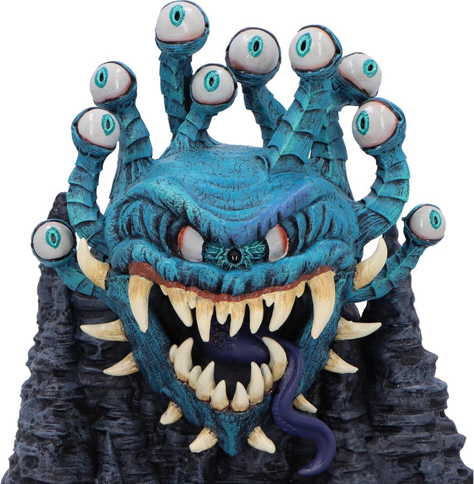 Caja de dados Beholder de Dungeons and Dragons primer plano