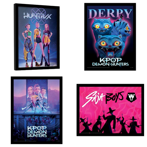 Poster encadré KPop Demon Hunters : toutes les variantes
