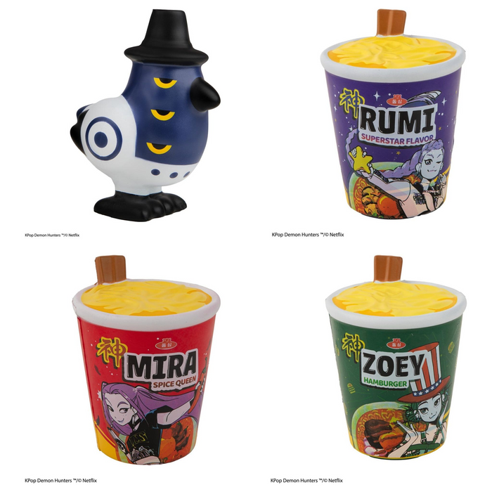 KPop Demon Hunters Squishy Anti-Stress Figur: alle Varianten