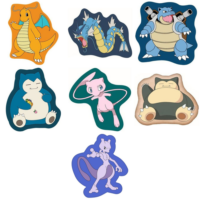 Pokémon contour cushions: all versions