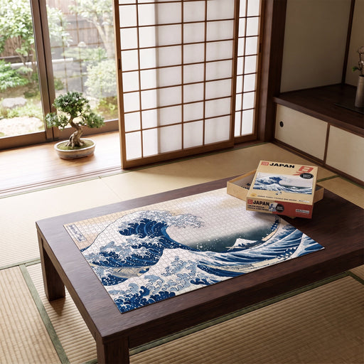 Hokusai Puzzle: Die große Welle vor Kanagawa in 1000 Teilen