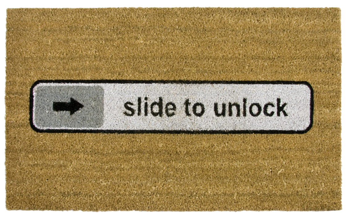 Fußmatte Slide to unlock aus Kokosfaser