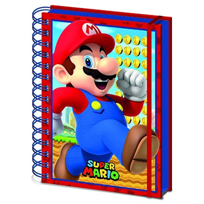 Super Mario Notizbuch mit 3D-Cover