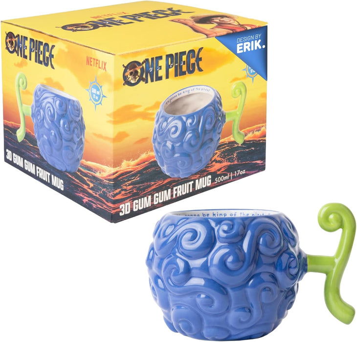 Taza 3D One Piece Fruta Gum-Gum vista lateral