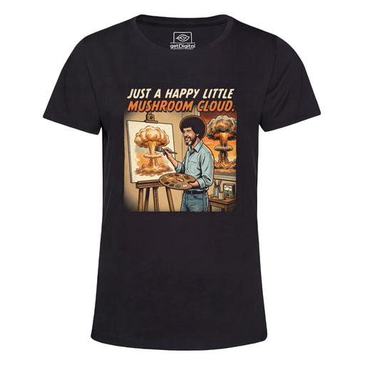 Happy Little Mushroom Cloud - Vista principal Girlie Negro