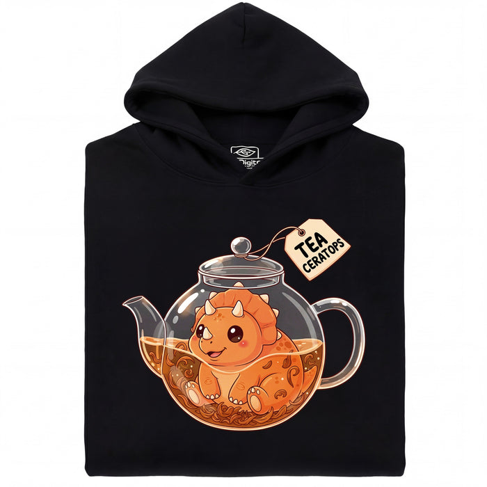 Tea-Ceratops - Vue principale Sweat-shirt Noir