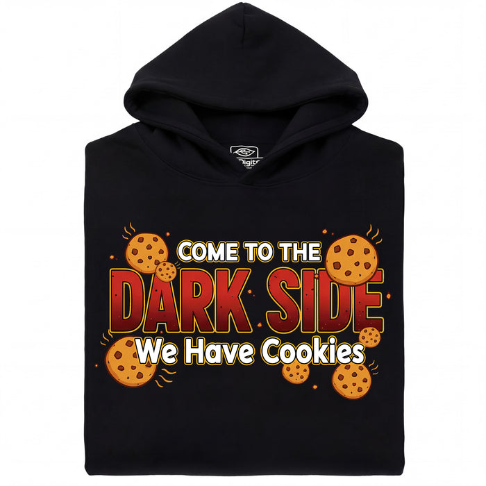 Come to the Dark Side - We Have Cookies - Vista principal Sudadera Negro
