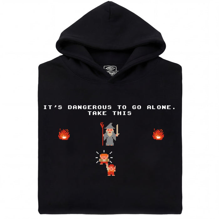 Take this Hobbit - Vue de face Hoodie Noir