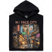 No Face City - Vista principal Hoodie Negro