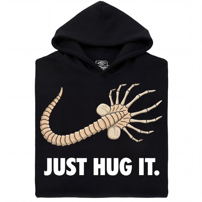 Just Hug It - Vista principale Felpa Nero