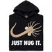Just Hug It - Vista principale Felpa Nero