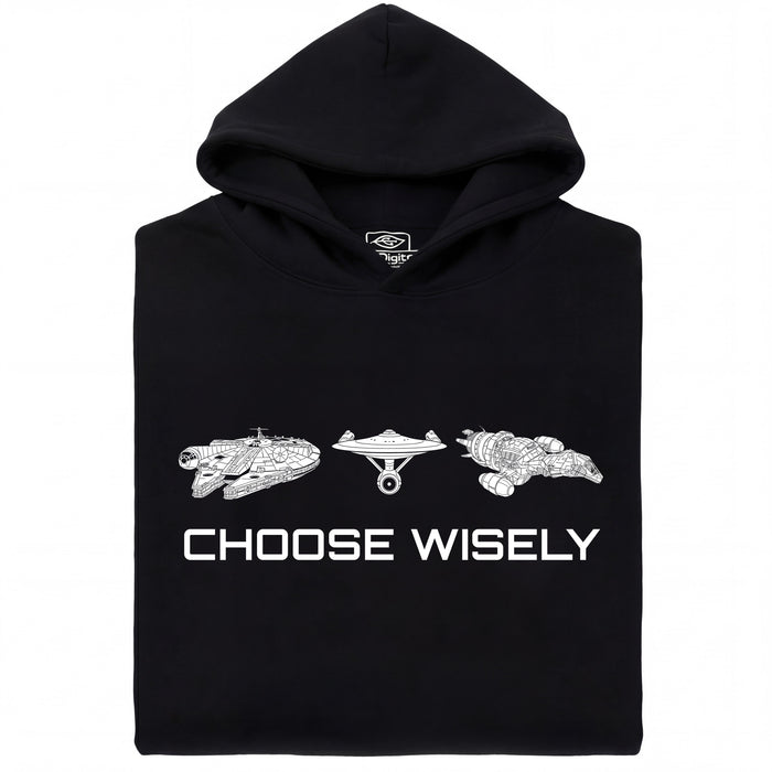 Choose Your Spaceship - Main view Hoodie Black