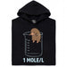 One Mole per Liter - Vista principal Sudadera Negro