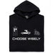 Choose Your Time Machine - Hoofdweergave Hoodie Zwart