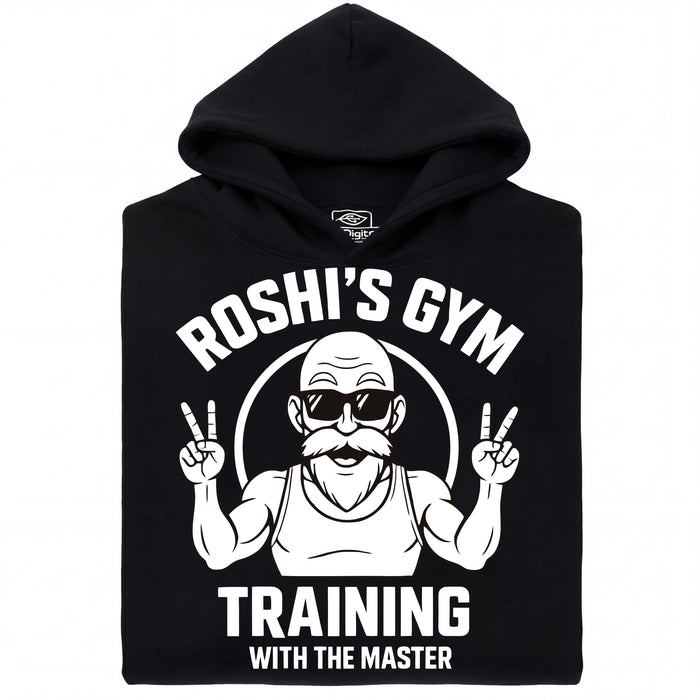 Training with the Master  - Hoofdaanzicht Hoodie Zwart