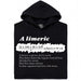 A Limerick - Wiskundig gedicht met vergelijking - Hoofdweergave Hoodie Zwart