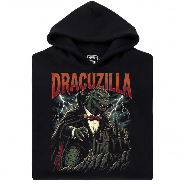 Dracuzilla - Vista principal Sudadera Negra