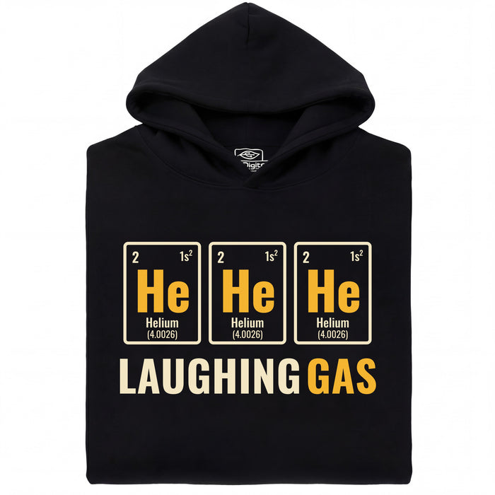 Laughing Gas - Front view Hoodie Black