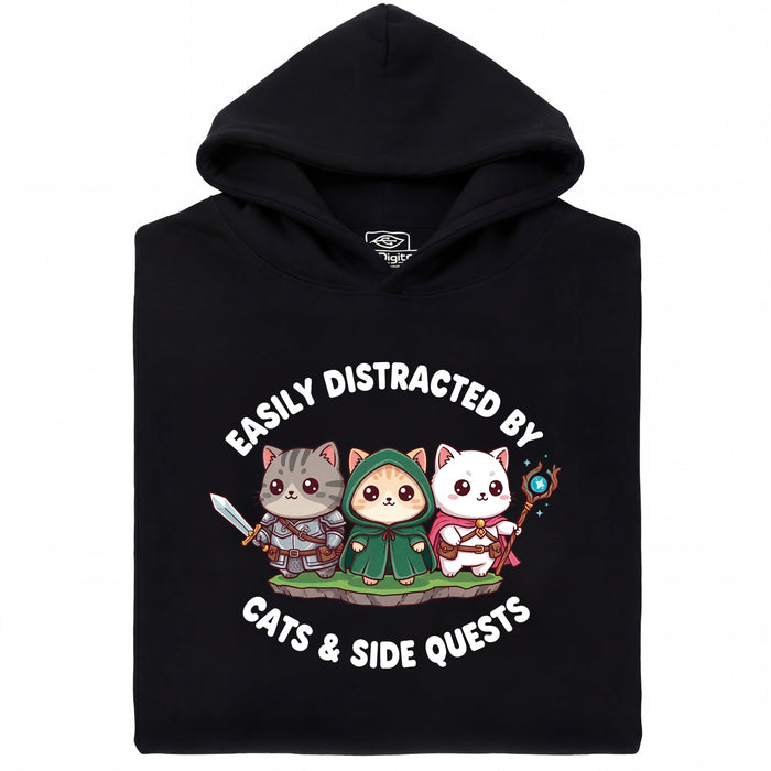 Cats &amp; Sidequests - Vista principal Sudadera Negro