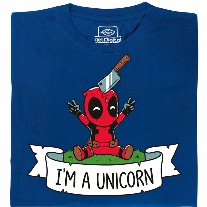 I'm a Unicorn - Vista frontal Camiseta Azul