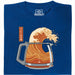 The Great Brew - Vue de face t-shirt bleu