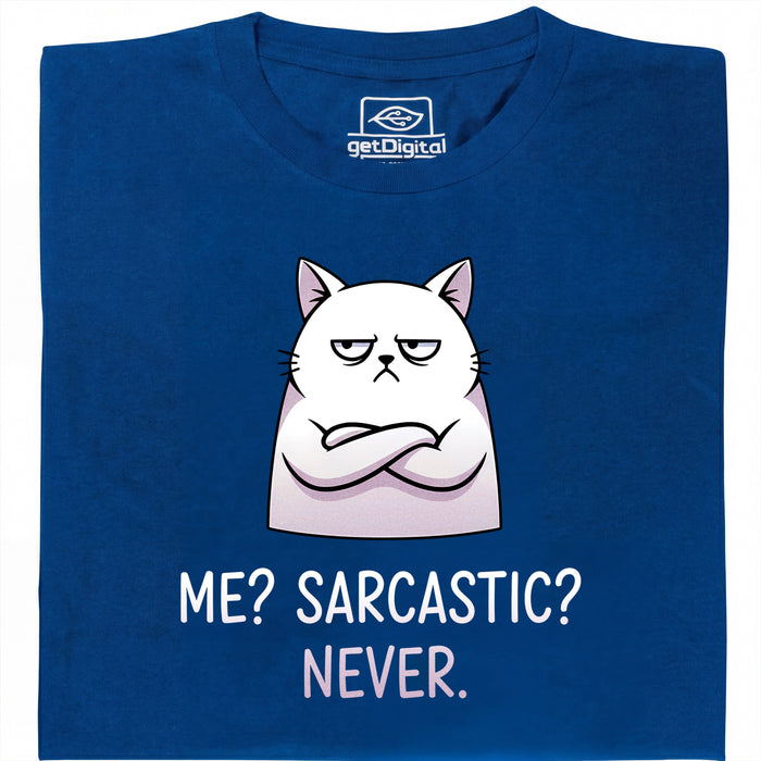 Definitely not sarcasm - Vista principal Camiseta Azul