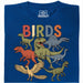 BIRDS - Vue de face T-Shirt Bleu