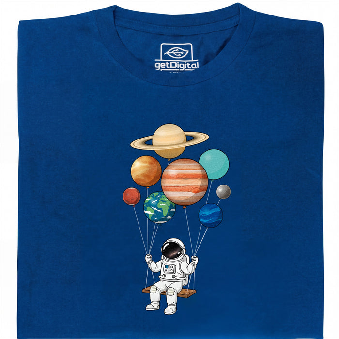 Cosmic Swing - Vue principale T-shirt Bleu