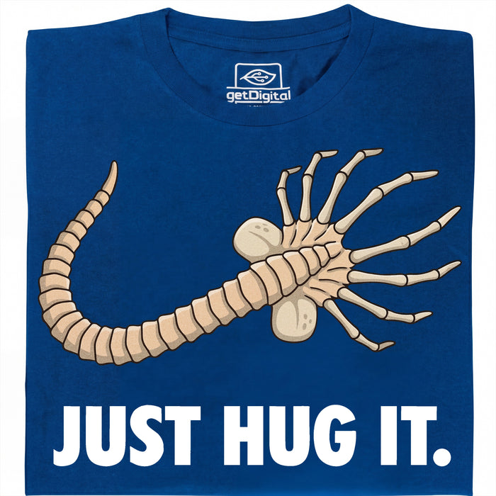 Just Hug It - Vista principale T-shirt Blu