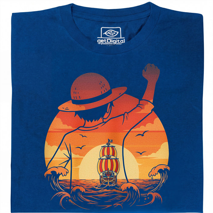 Chase the Horizon - Sempre sulle tracce delle nuvole - Vista principale T-Shirt Blu