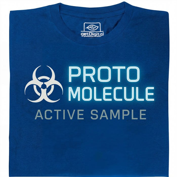 Protomolecule - Active Sample - Vooraanzicht T-shirt Blauw
