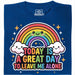 A Great Day To Leave Me Alone - Vista principal Camiseta Azul