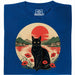 Sunset Cat  - Vista principale T-Shirt Blu