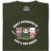 Cats &amp; Sidequests - Vista principal Camiseta Verde Oscuro