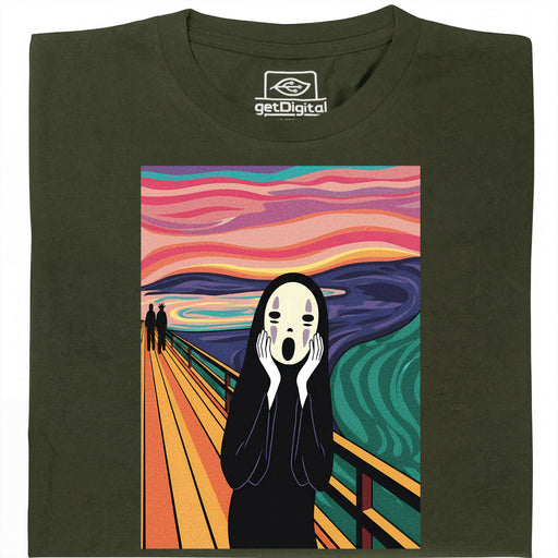 The Faceless Scream - Main view T-Shirt Dark Green