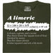 A Limerick - Wiskundig gedicht met vergelijking - Hoofdweergave T-shirt Donkergroen