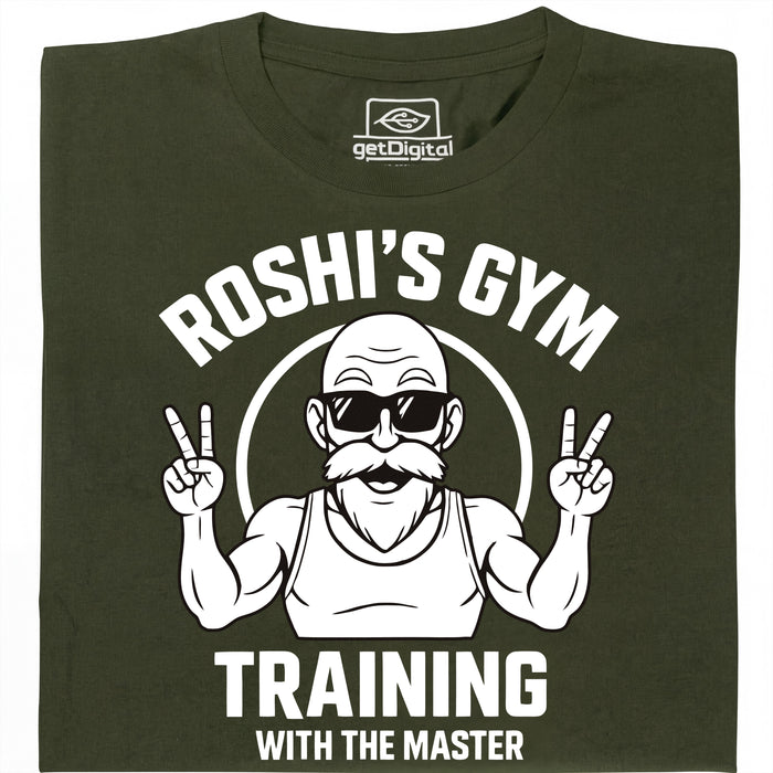 Training with the Master  - Hoofdaanzicht T-Shirt Donkergroen