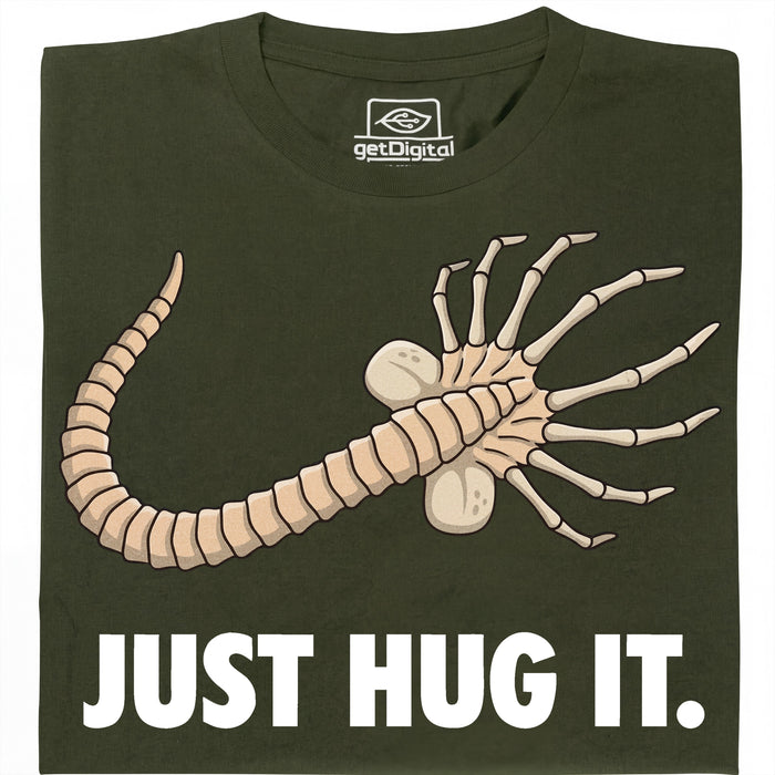 Just Hug It - Vista principale T-shirt Verde Scuro