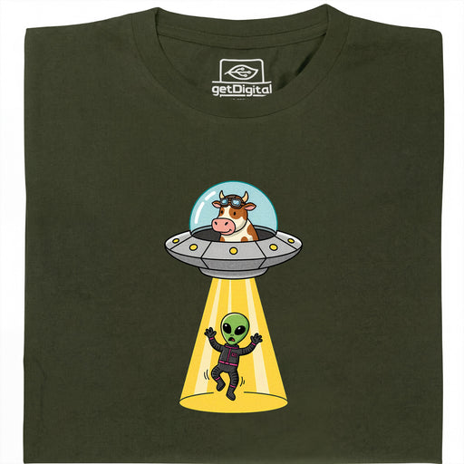 Revenge of the Cow - Main View T-Shirt Dark Green